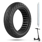 OUXI 10 x 2.125 Solid Tyre, 10 inch Solid Tyre Pure Electric Scooter Puncture Proof Rubber 10x2.125 Solid e-scooter Tyre Explosion Proof Tire Replacement Wheel Front/Rear 1PCS Black