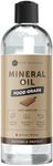 Kate Naturals Mineral Oil for Wood Cutting Board, Butcher Block, and Knife. Food Grade Mineral Oil for Wooden Cutting Board & Utensils (16oz, Food Safe)