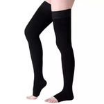 Medical Antiskid Varicose Veins, Graduate Calibrated, Compression Socks, Stocking Improve Blood Circulation, Varicose Vein, Swollen, Aching Legs, Pain Relief, Edema, Sore Legs, Compression Sleeve with Anti Slip Grade-III, Unisex. (XL, Black)