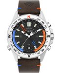 Timex Men's Expedition North Tide-Temp-Compass 43mm Watch - Brown Strap Black Dial Stainless Steel Case, Brown, One Size, 43 mm Expedition North Tide-Temp-Compass