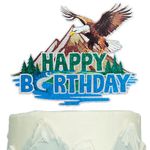 Festus Eagle Cake Topper, Bald Eagle Birthday Party Decoration, Fierce Eagle Cake Décor, Soaring Eagle Cake Topper, Hawk Birthday Party Supplies