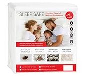 Bed Bug Proof Zippered Mattress Encasement, Polyester-Cotton Bed Bug Mattress Protector, Waterproof and Breathable, Fits 60 x 80 in. 12-15" Depth (Super Queen)