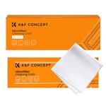 K&F Concept Microfibers Cleaning Cloths 20 Pack - For Smartphones, Tablets, TV, Notebook or Desktop Screen, Display Cabinets, Mirrors, Glass Tables