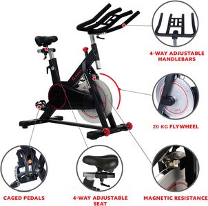 Sunny Health & Fitness Exercise Bike – Indoor Cycling Trainer