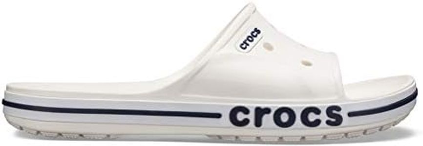 Crocs Unisex Adult Bayaband Slide, White/Navy, US M9W11