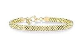 Miabella 18K Gold Over Sterling Sil