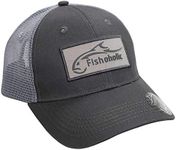 Fishoholic Snapback Baseball Fishing Hat - Mesh Trucker Fishing Gift for Dad Father