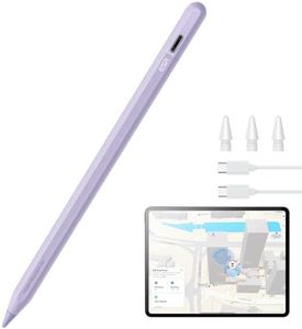 ESR Geo Digital iPad Pencil Findmy Compatible with Apple iPad 2018-2025,with Easy Shortcuts for Apple iPad A16/10/9/8 & Air 13/11 & Pro 12.9/13/11 & Mini 7/6/5,Purple(No Wireless Charging)