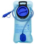 1/2/4/8 Pack Hydration Bladder, 1.5L/2L/2.5L/3L Water Reservoir, Leakproof Water Bladder Hydration Pack, Large Opening Water Storage Bladder Bag, for Cycling Hiking Camping (2L,1 Pack Blue)