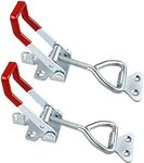 2 PCS Heavy Duty Toggle Clamp Latch 4003 Adjustable Latch Hardware, 1320Lbs Holding Capacity, Quick Release Pull Latch Clamp for Box Case Trunk, Industrial EquiIpment, Smoker Door and More (7.5inch)