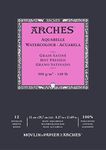 ARCHES Aquarelle 100% Satin 300g Glued Pad A4 12 Sheets Natural White