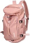 Handcuffs Backpacks Rucksack Travel Sports Duffle Bag Luggage Bags With Shoes Compartment (Peach)