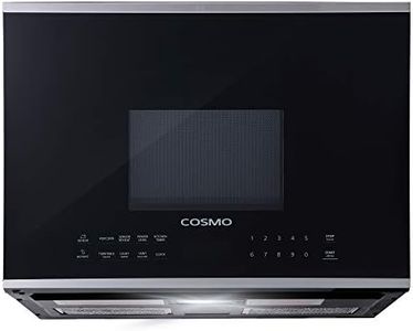 COSMO COS-2413ORM1SS Over the Range Microwave Oven with Vent Fan, 1.34 cu. ft. Capacity, 1000W, 24 inch, Black / Stainless Steel