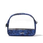 Baggallini Women's Clear Cosmetic Case-Medium, Ink Hydrangea, One Size