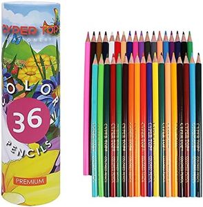 cyper top 36-Color Colored Pencils for Adult Coloring, Artist Sketch Drawing Pencil Art Supplies, Coloring Pencil Set for Painting,Teens, Child Professional Soft Core Drawing Pencils for Kids