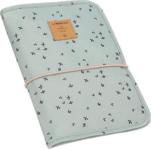 LÄSSIG Borsa per pannolini con fasciatoio e scomparto per le salviette umidificate da portare in viaggio/Changing Pouch Floral Mint