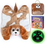SNUGSHINE Glow in The Dark Weighted Lap Pad, Weighted Stuffed Animal with Carry Case, Sensory Products Calming, Weighted Lap Animal 4 Lbs, Weighted Lap Pad for Kids