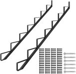 DIYHD Steel Stair Riser 7 Step Stair Stringer for Deck Height 58in