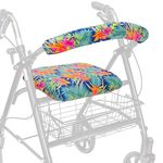 Top Glides Universal Rollator Walker Seat and Backrest Covers (Island)