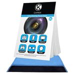 Camkix Lens Cleaning Paper Tissue 6x booklets/300 sheets + Double Sided Cleaning Cloth - Lens Cleaning Paper for Use on Camera Lenses - Double-Sided Cleaning Cloth for Use on Electronic Screens