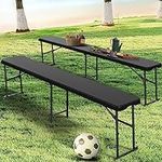 YITAHOME 2 Pack 6FT Folding Bench, 