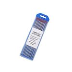 B K JAGAN & CO Thorium Tungsten Electrode Head Tungsten Rod Needle/Wire For Tig WSME Super Welding Machine (10 Pcs, Red) (2.4 X 150 MM)