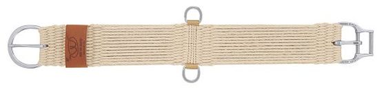 Weaver Leather Natural Blend 27 Strand Straight Smart Cinch with New and Improved Roll Snug Cinch Buckle, Natural, 32-Inch