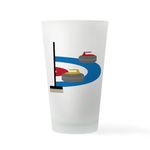 CafePress Curling Pint Glass, 16 oz. Drinking Glass