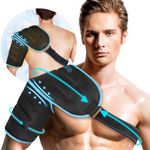 REVIX XL 3D Sewing Shoulder Cold Pack for Better Coverage and Wear, Gel Ice Pack for Shoulder Rotator Cuff, AC Joint Pain, Bursitis, and Surgery. Hot Cold Compression Ice Shoulder Wrap for Men & Women