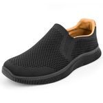 MrToNo Mens Slip on Trainers Casual Walking Shoes Lightweight Loafer Sneakers Comfortable Breathable Sport Shoes Running Gym Fitness Jogging-HEISE-41