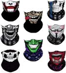 WYSUMMER 8PCS Scarves Bandanas Skul