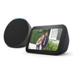 Echo Pop | Full sound compact smart speaker with Alexa + All-new Echo Show 5 (3rd Gen, 2023 release) | Smart display with deeper bass and clearer sound