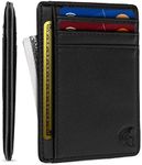 POWR Mens Wallet, Slim Wallet RFID 