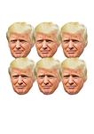 Star Cutouts SMP366 Fun Cardboard Six Pack of Face Masks of Donald Trump. Great Talking Point, Fun for Events and Parties. Hand/A
