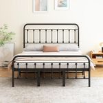 Queen Metal Platform Bed Frame with