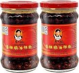 Lao Gan Ma Crispy Chilli Oil 210g (Pack of 2) | Savory Chili Crisp with Crunchy Texture | Versatile Condiment | Premium Quality Ingredients | Ideal for Noodles and Stir-Fries | Sealed Freshness