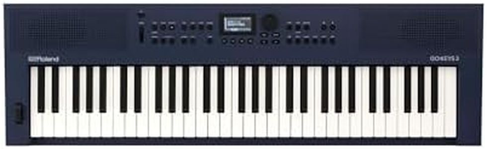 Roland GO:KEYS 3 Music Creation Keyboard | 61-Note Keyboard | ZEN-Core Engine with Over 1000 Onboard Sounds | Built-In Stereo Speakers | Bluetooth Audio/MIDI Support for Music Streaming, Midnight Blue