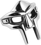 HZMAN Men's Gothic Biker Punk Vintage Stainless Steel Ring Spartan Mask Helmet Nordic Pagan Viking Rings (Size,13)