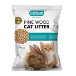 Cature Pine Wood Cat Litter | Environmental Protection | Odor Elimination | Strong Water Absorption | Easy to Clean for Multiple Cats, 6L/3.6KG