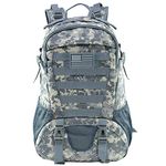 Jueachy Tactical Backpack for Men Hiking Day Pack Molle Military Rucksack Waterproof 30L EDC Bag with USA Flag Patch