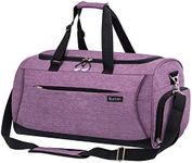 Kuston Sports Gym Bag with Shoes Compartment &Wet Pocket Gym Duffel Bag Overnight Bag for Men and Women, purple, One_Size