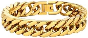 PROSTEEL Gold Bracelet Men Chain Bracelet Stainless Steel Bracelets