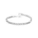 ZAISHA Cubic Zirconia Tennis Bracelet for Girls & Women | Wrist Band | Perfect Birthday and Anniversary Valentines Rakhi Gift | Elegant Stylish and Casual Jewellery Accessory