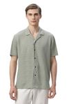 FYLTR Men's Regular Fit Knit Shirt (FYLSS24MKS-301_Olive Pop M)