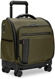 Briggs & Riley Cabin Spinner - Carry On Luggage for Travel, Suitcases with Wheels, Softside Rolling Bag for Men & Women, Fits Under Plane Seat, Telescoping Handle - ZDX Collection, Hunter