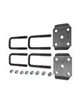 Ministry of Warehouse Square U Bolt Kit w/Plates Trailer Boat Axles 2-1/8 x 5-3/8", 1/2" 2 x 2 Tube