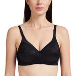 Triumph International Women's Non Padded | Wireless | Claudette 38E Black | Full-Coverage Bra | Pack of 1