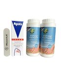 Athletes Foot Treatment, Includes Mycota Athletes Foot Cream (1x 25g) & Anti Fungal Foot Powder (2x 75g) including nail file