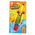 Ratna's Little Rocket Launcher Toy with 3 Foam Rockets Flies Upto 25 Feet Outdoor Toys for Kids Ages 5+ Years