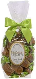 Béquet Caramel - Green Apple Caramel Candy - Gourmet Caramel Candy - Caramel Candy Individually Wrapped - Made in Montana - Kosher (Star D) and Gluten Free - 8oz Gift Bag